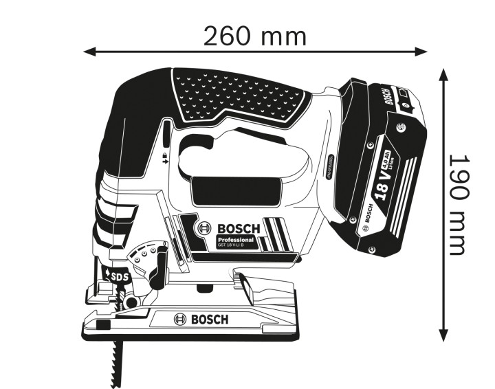 GST 18V-LI B 2x4,0Ah L-B