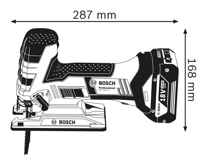 GST 18V-LI S 2x4,0Ah L-Boxx