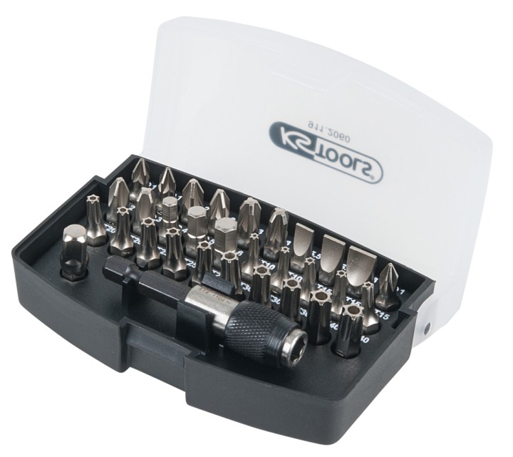 Jeu 32 embouts vissage, 1/4"