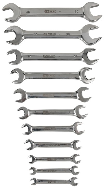 Jeu de 11 clés à fourches INOX