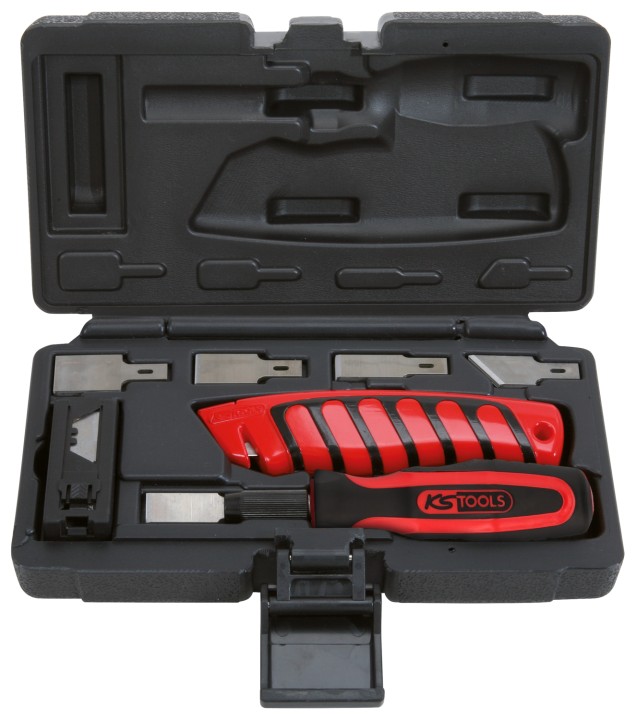 Jeu de 27 grattoirs et cutters