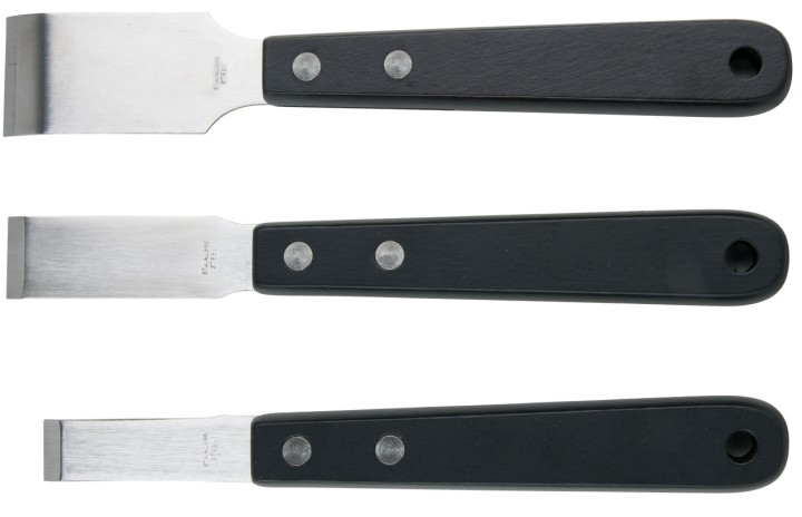 Jeu de grattoirs lame inox