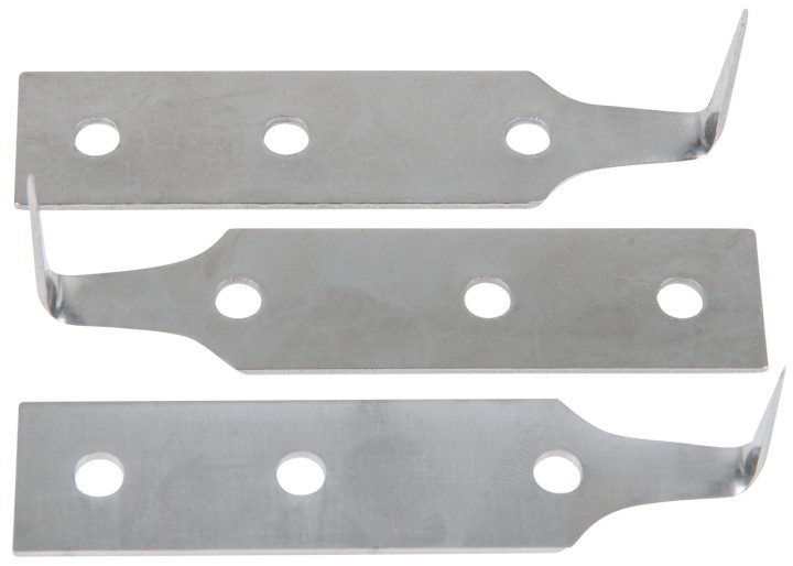Jeu de lames en inox, L. 38 mm