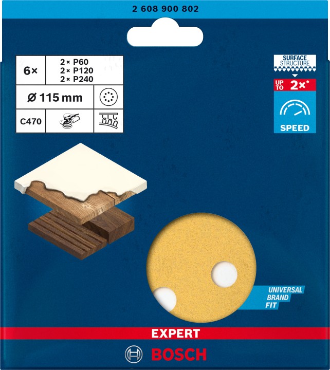Kit 6 disques abrasifs C470 EX