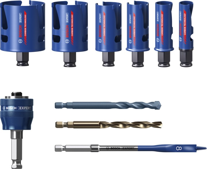 Kit 6trépans Construc.Ø20à64