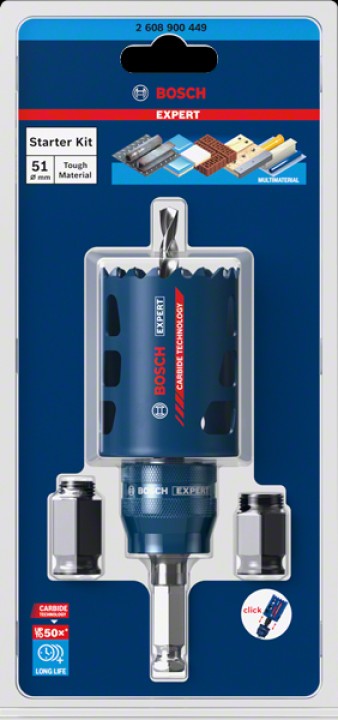 Kit PowerChange+trépan.Ø51mm