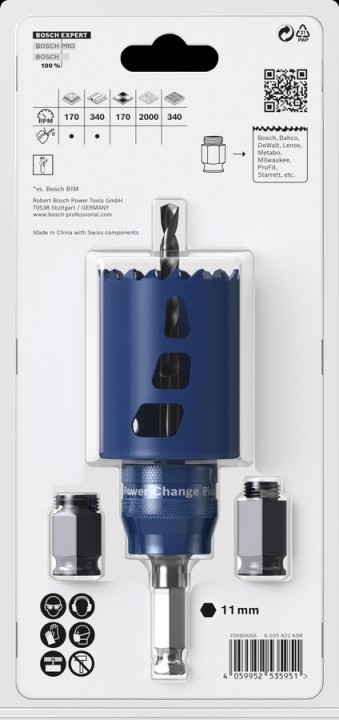 Kit PowerChange+trépan.Ø51mm
