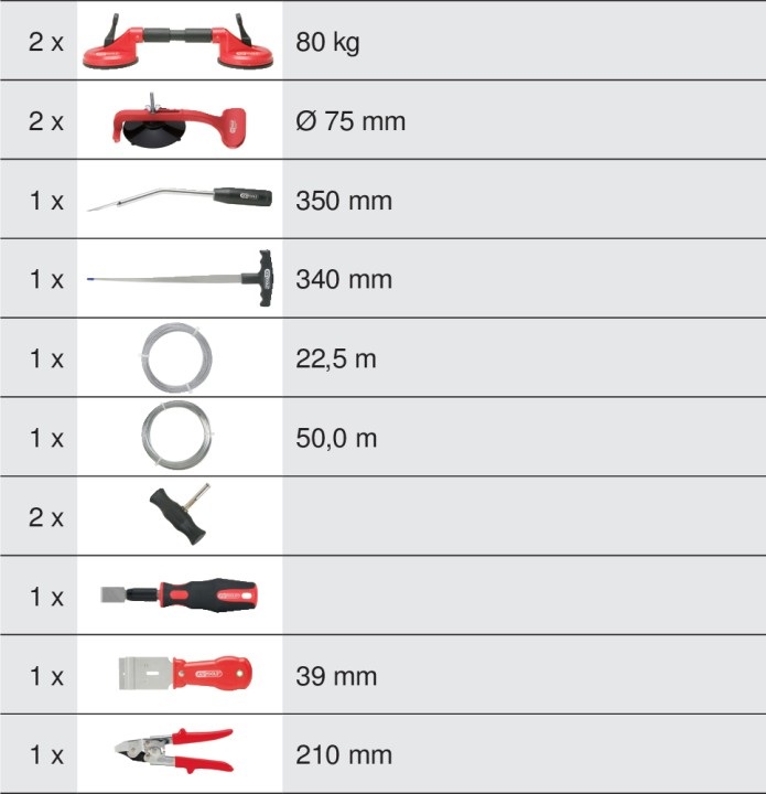 Kit répa. de pare-brise, 12pcs