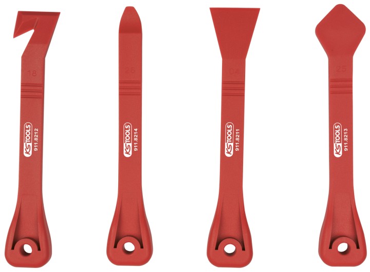 Leviers + grattoirs vitre 4 pc