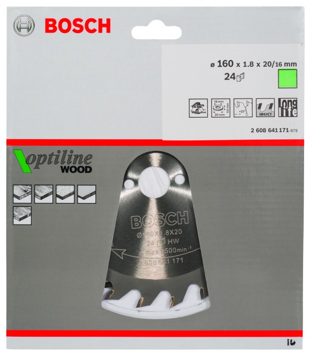 LSCircul PRO Bois 160x20/16x1,