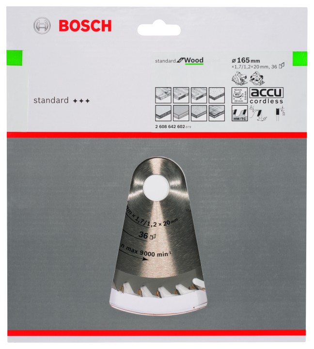 LSCircul PRO Bois 165x20/16x1,
