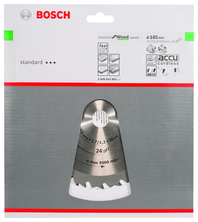 LSCircul PRO Bois 165x20/16x1,