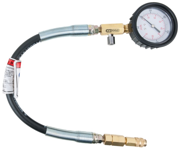 Manomètre + flexible, 0-100psi