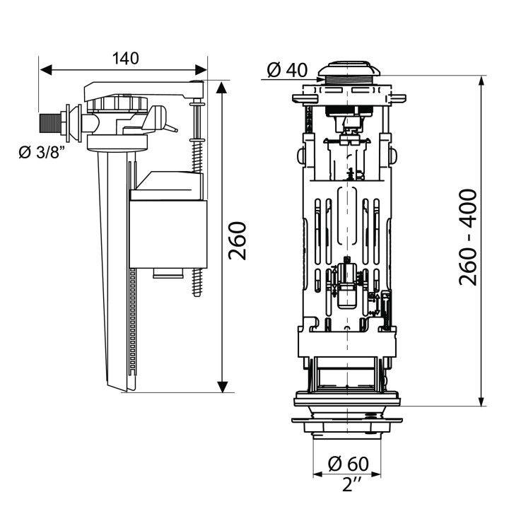 MECA ONE JOLLYFILL 3/8 LAITON