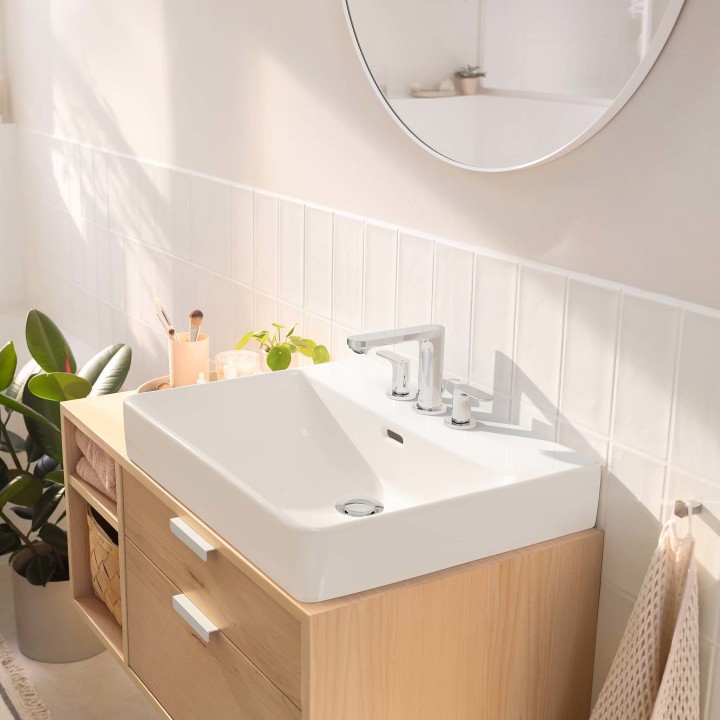 Mélangeur de lavabo 3 trous