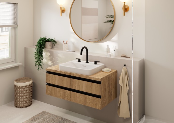 Mélangeur lavabo 150 3 trous