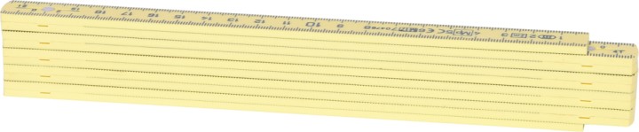 Mètre pliant jaune composit 2m