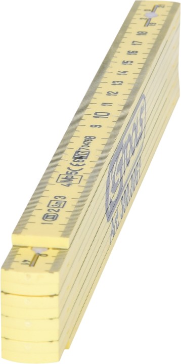Mètre pliant jaune composit 2m