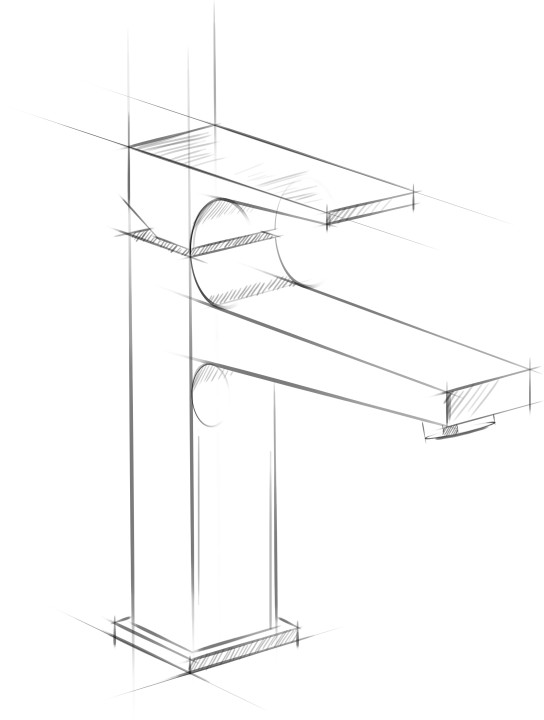 Metropol Mitigeur lavabo 110, push open