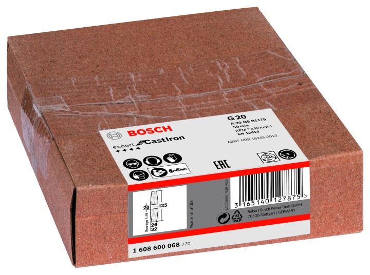 Meule PRO 125x26x20mm G20