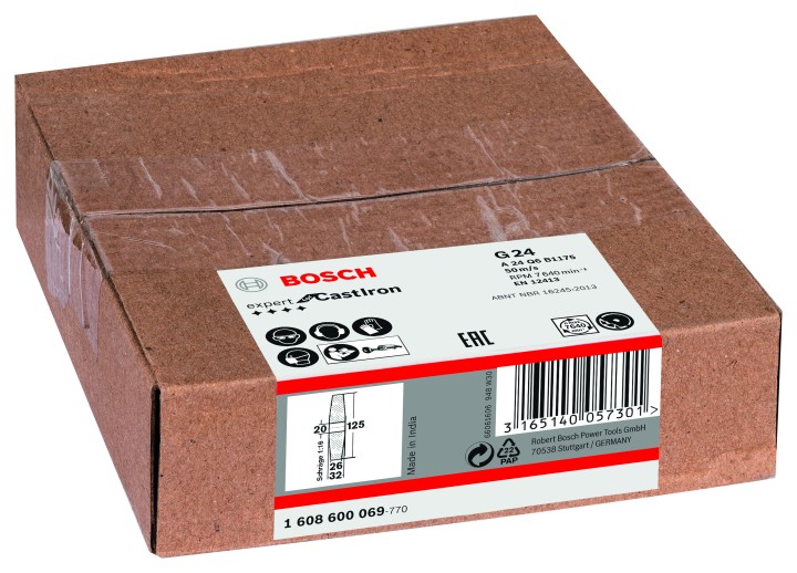 Meule PRO 125x26x20mm G24