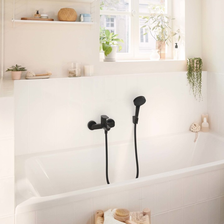 Mitigeur de baignoire noir mat