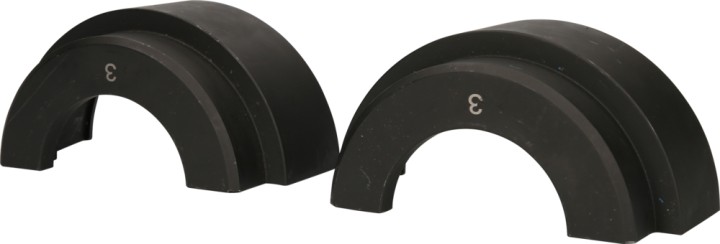 Paire de coquilles  130 mm