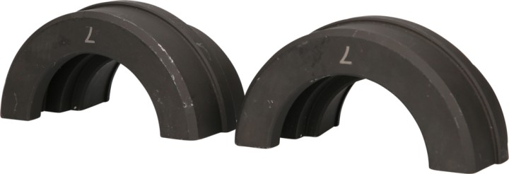 Paire de coquilles  74 mm