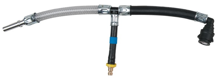 Pièce en T SAE, 10x30mm, bleu
