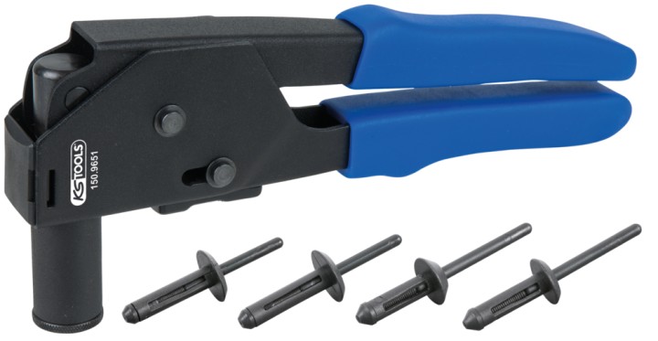 Pince à riveter avec rivets