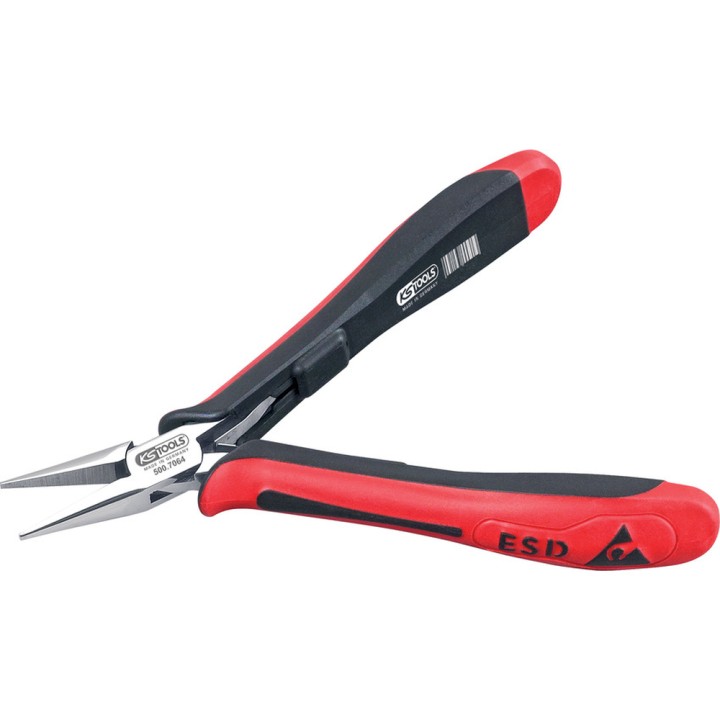 Pince ESD à bec strié, 130 mm