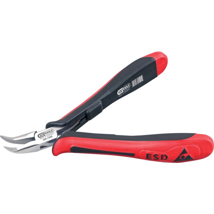 Pince ESD à bec strié, 130 mm
