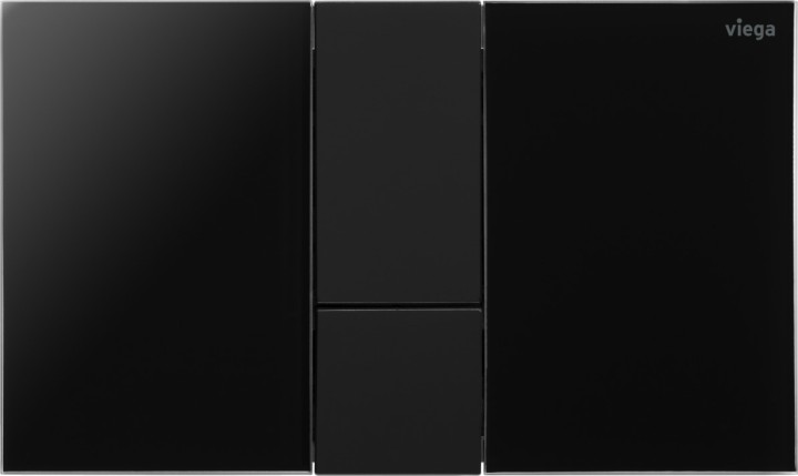 Plaque de commande de WC pour Prevista 8614.1 VfS24 nb/noir mat