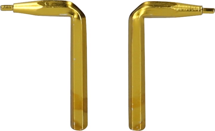 Pointes coudées 1 mm, 2pcs