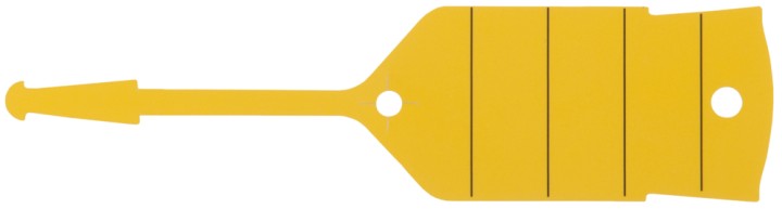 Porte-clés jaune, 500 pcs