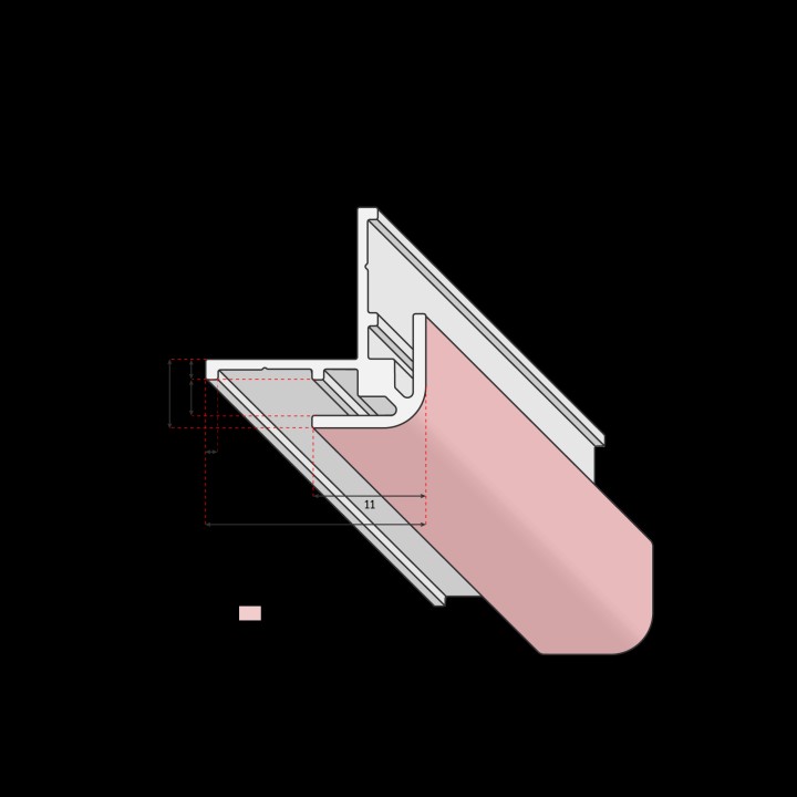 PP Profil ANG.EX NR 2100MM