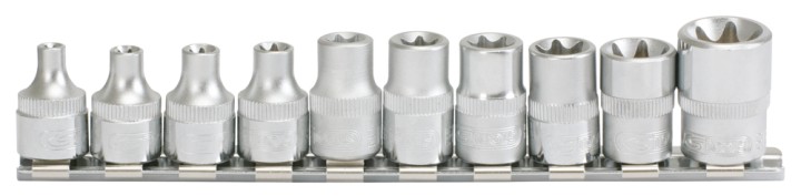 Rail de 10 douilles TORX 3/8''