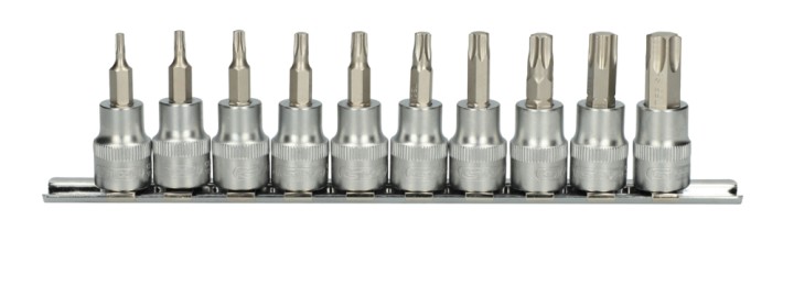 Rail de 10 douilles tournevis