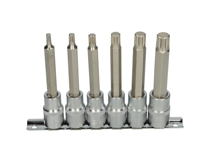 Rail de 6 douilles tournevis