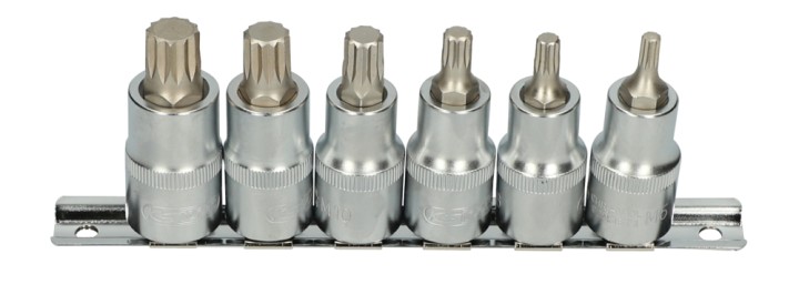 Rail de 6 douilles tournevis