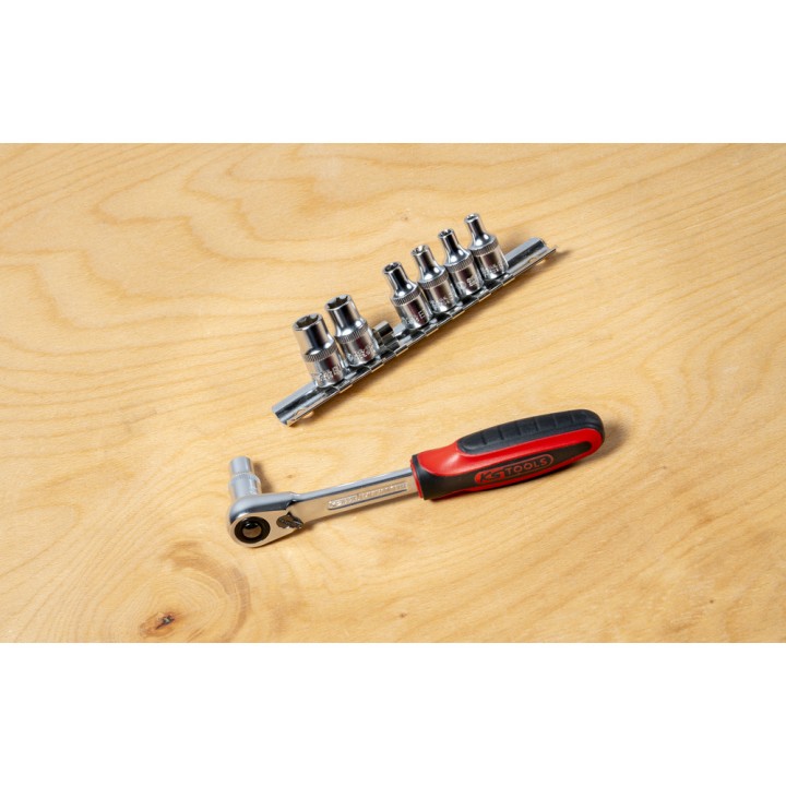 Rail de 7 douilles TORX 1/4"