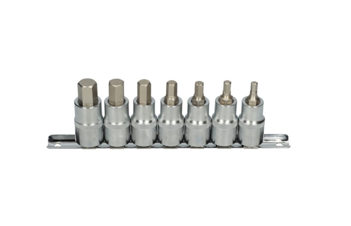 Rail de 7 douilles tournevis