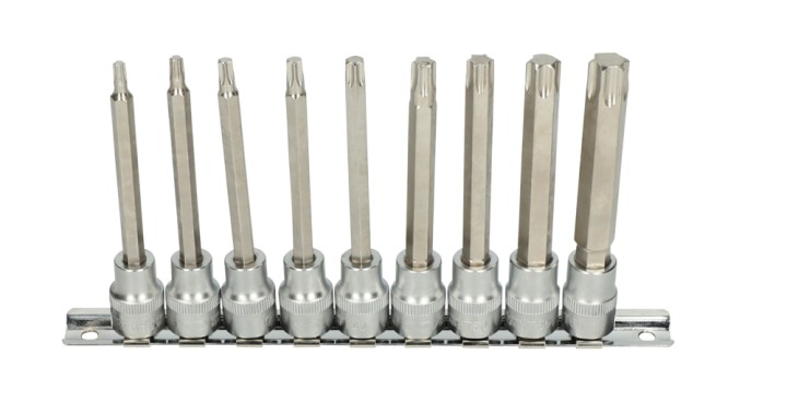 Rail de 9 douilles tournevis