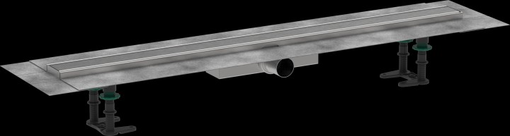 RainDrain Compact Caniveau de douche linéaire 900 avec hauteur d'encastrement 43 mm