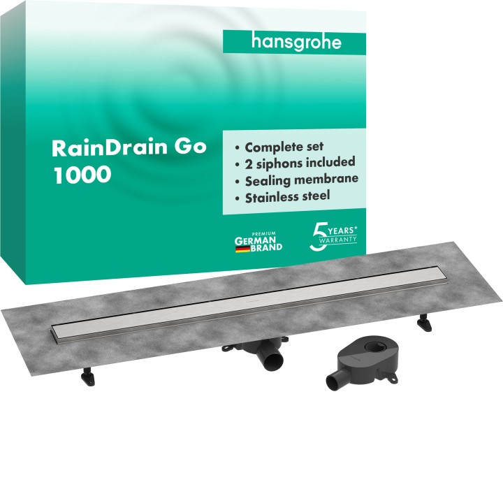 RainDrain Go Kit instal caniveau dch 1000
