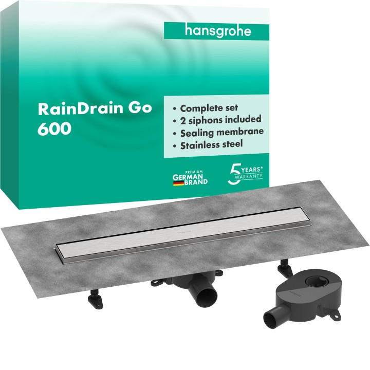 RainDrain Go Kit instal caniveau dch 600