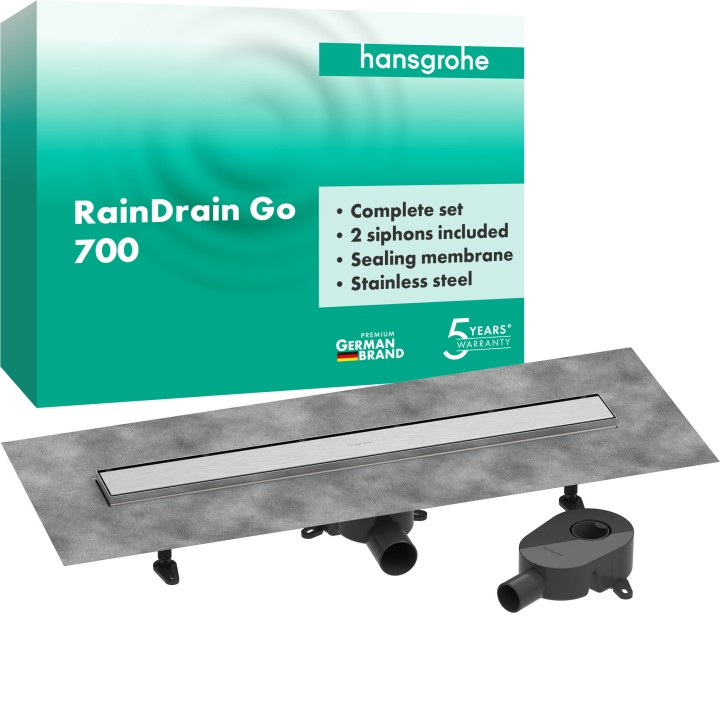 RainDrain Go Kit instal caniveau dch 700