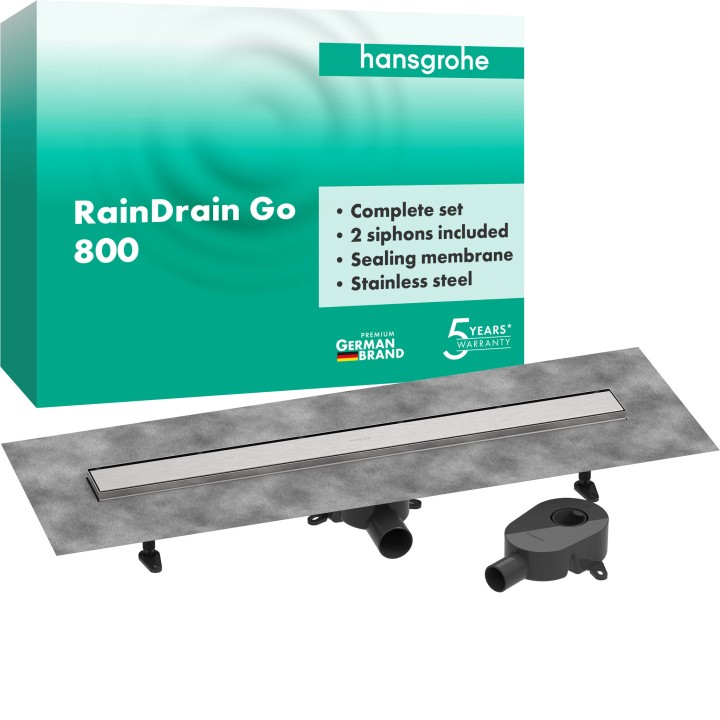 RainDrain Go Kit instal caniveau dch 800