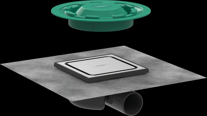 RainDrain Spot Siphon de douche 15 x 15 cm