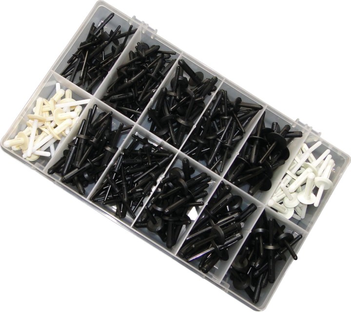Rivets plastique, 235pcs